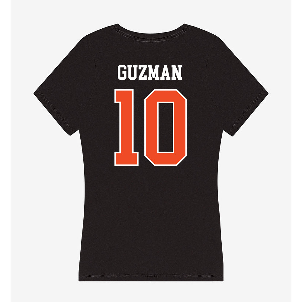 Campbell - NCAA Women's Soccer : Susan Guzman - Women's V-Neck T-Shirt-1