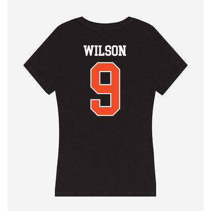 Campbell - NCAA Football : Trevor Wilson - Women's V-Neck T-Shirt-1