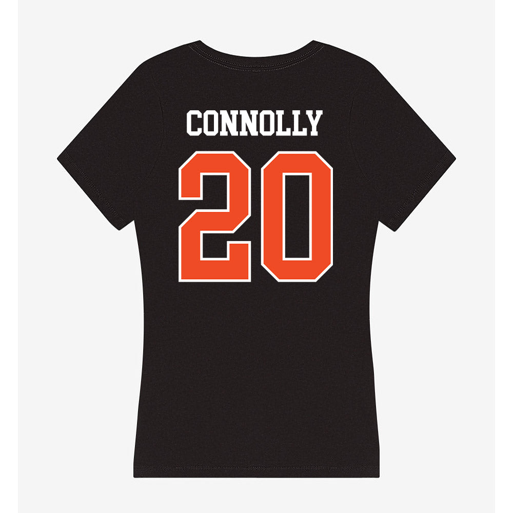 Campbell - NCAA Women's Soccer : Abby Connolly - Women's V-Neck T-Shirt-1
