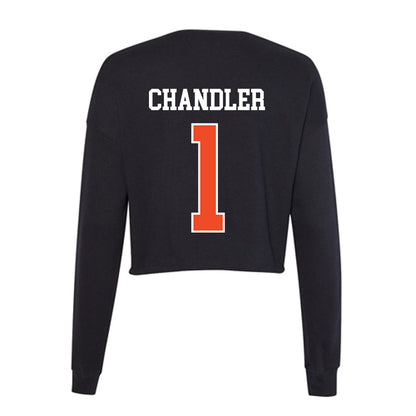 Campbell - NCAA Football : Mike Chandler - Women's Cropped Crew Fleece-1