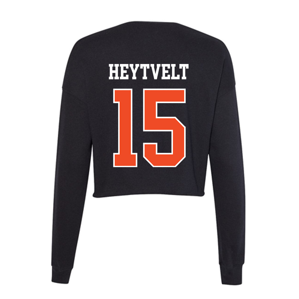 Campbell - NCAA Women's Volleyball : Hailey Heytvelt - Women's Cropped Crew Fleece-1