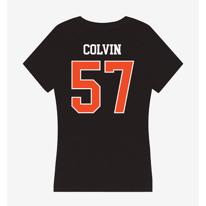 Campbell - NCAA Football : Jayden Colvin - Women's V-Neck T-Shirt-1