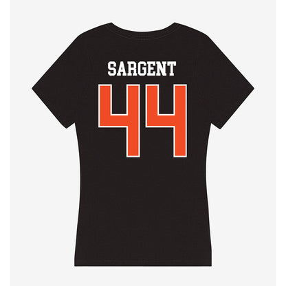 Campbell - NCAA Football : Landon Sargent - Women's V-Neck T-Shirt-1