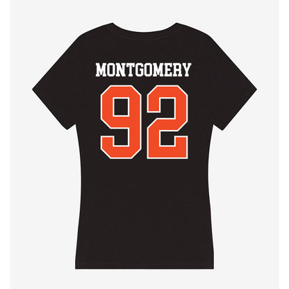 Campbell - NCAA Softball : Charlie Montgomery - Women's V-Neck T-Shirt-1