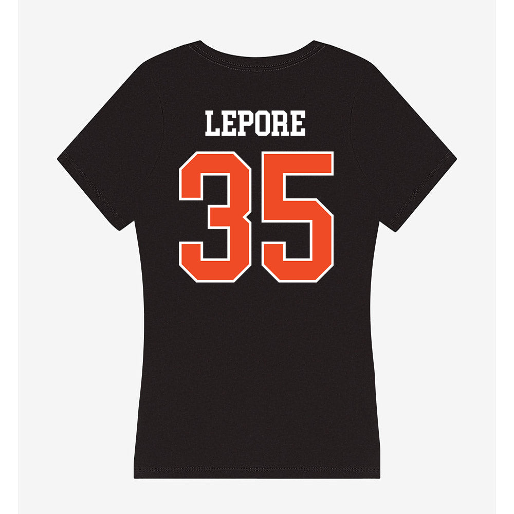 Campbell - NCAA Women's Lacrosse : Alana Lepore - Women's V-Neck T-Shirt-1
