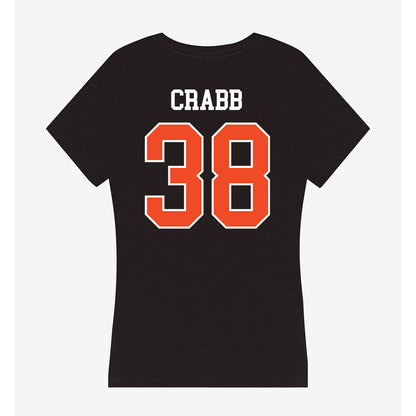 Campbell - NCAA Football : Alex Crabb - Women's V-Neck T-Shirt-1
