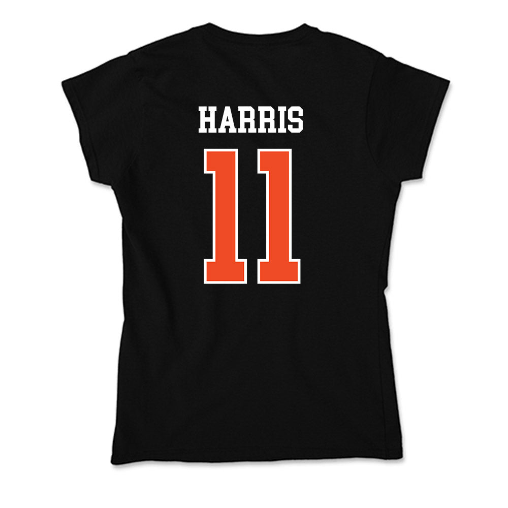 Campbell - NCAA Men's Basketball : Omar Harris - Soft Style Women’s T-Shirt-1