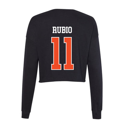 Campbell - NCAA Women's Soccer : Emely Rubio - Women's Cropped Crew Fleece-1