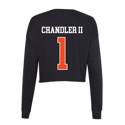 Campbell - NCAA Football : Michael Chandler II - Women's Cropped Crew Fleece-1