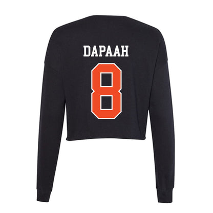 Campbell - NCAA Men's Soccer : Evans Dapaah - Women's Cropped Crew Fleece-1