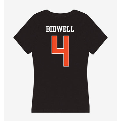 Campbell - NCAA Men's Basketball : Broc Bidwell - Women's V-Neck T-Shirt-1