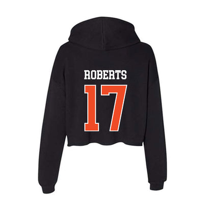 Campbell - NCAA Baseball : Jackson Roberts - Women's Crop Fleece Hoodie-1