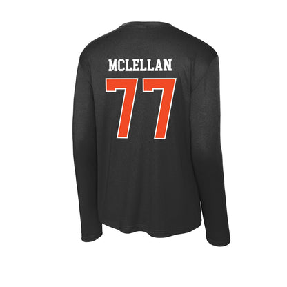 Campbell - NCAA Football : Tyler McLellan - Activewear Long Sleeve T-Shirt-1