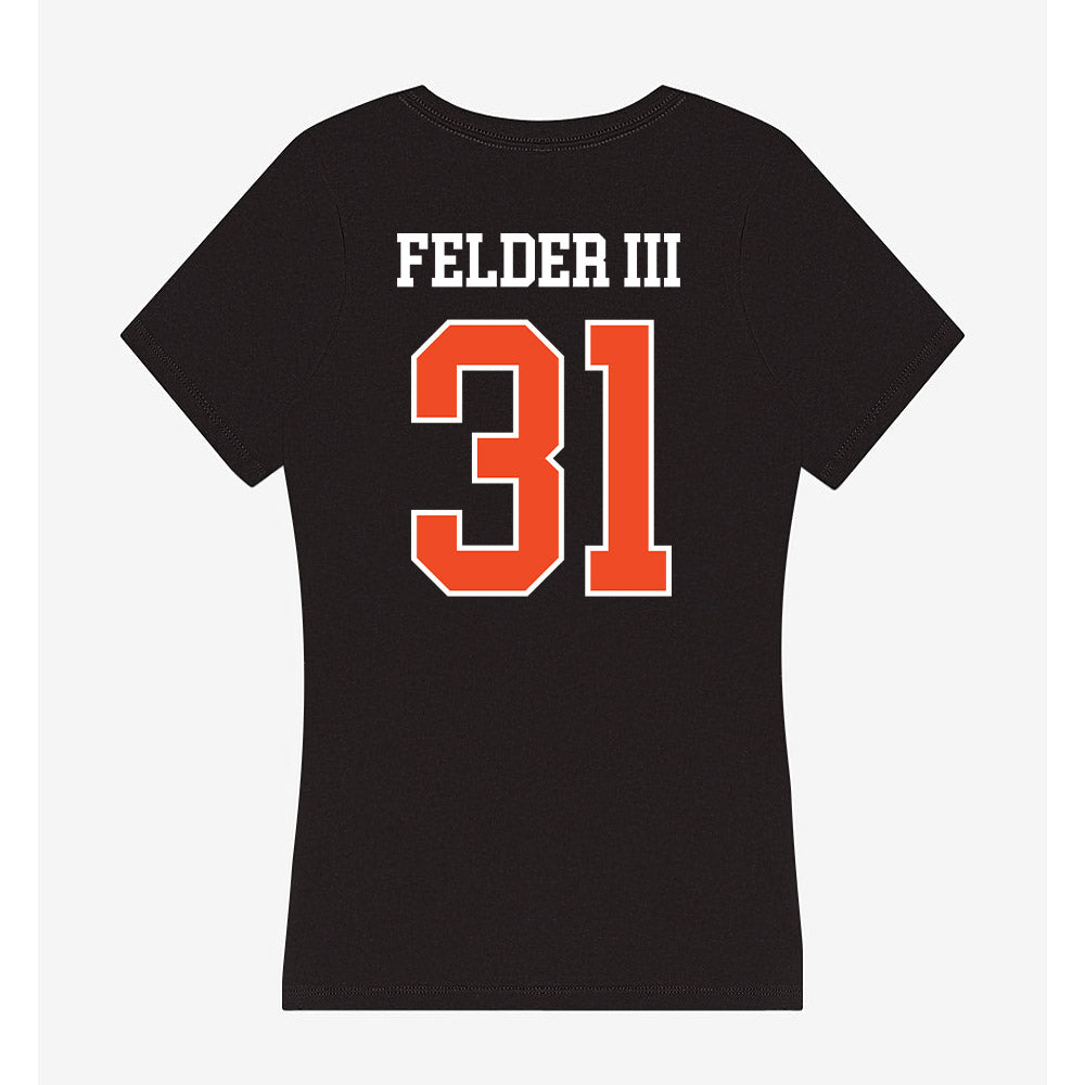 Campbell - NCAA Football : Kado Felder III - Women's V-Neck T-Shirt-1