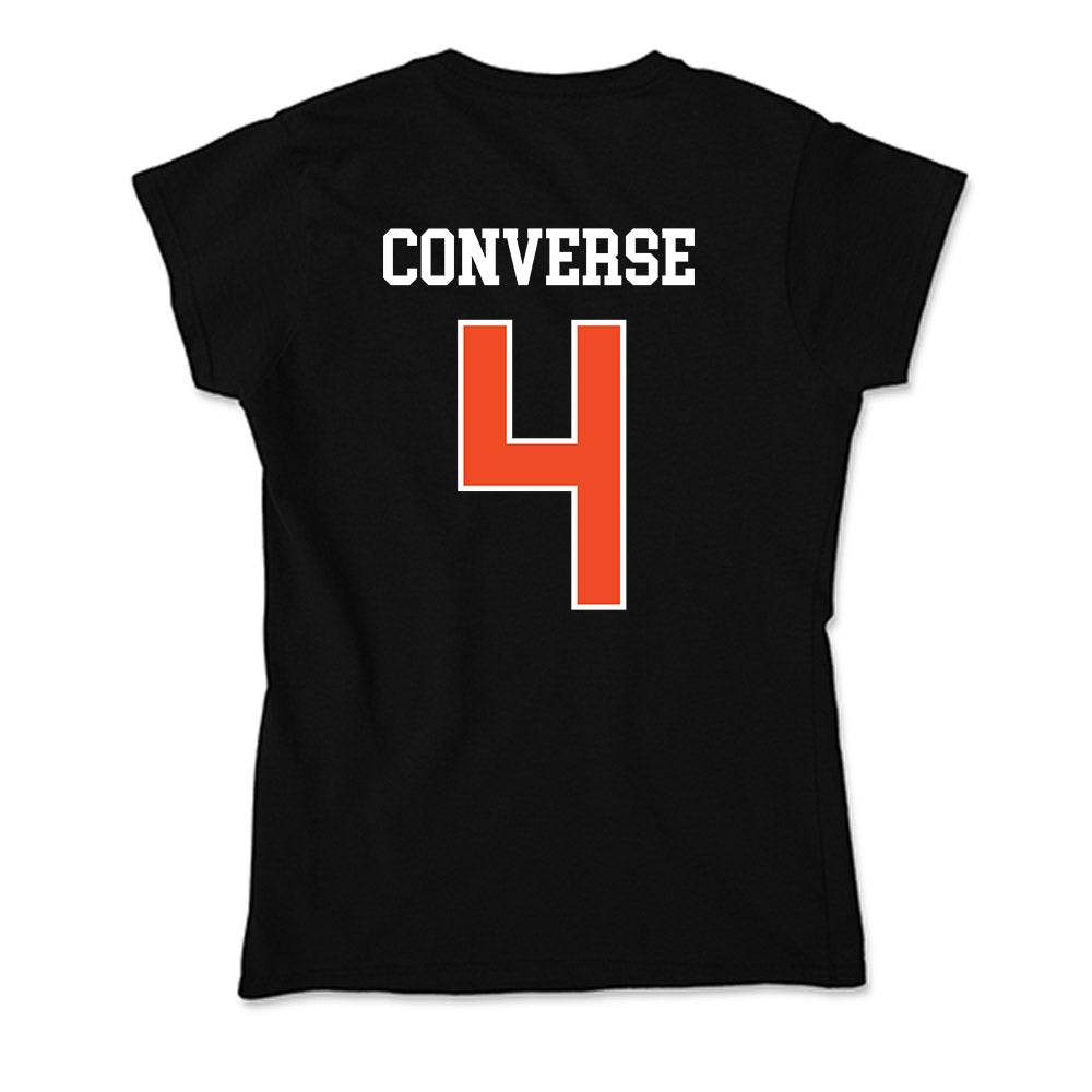 Campbell - NCAA Women's Volleyball : Madelyn Converse - Soft Style Women’s T-Shirt-1