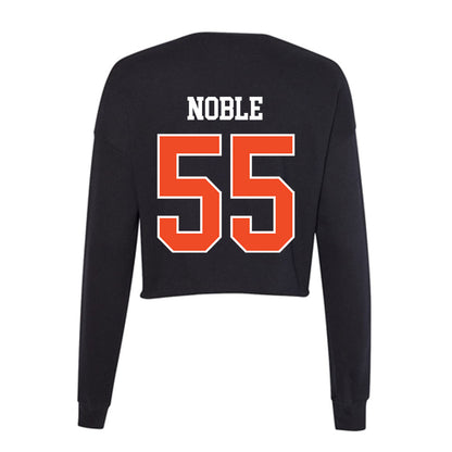 Campbell - NCAA Football : Joshua Noble - Women's Cropped Crew Fleece-1