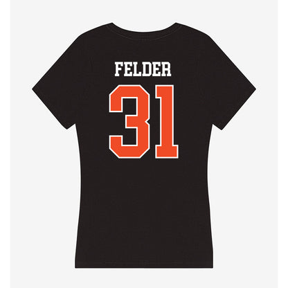 Campbell - NCAA Football : Kado Felder - Women's V-Neck T-Shirt-1