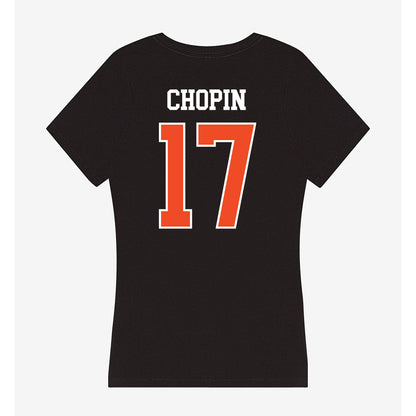 Campbell - NCAA Men's Soccer : Jorhan Chopin - Women's V-Neck T-Shirt-1