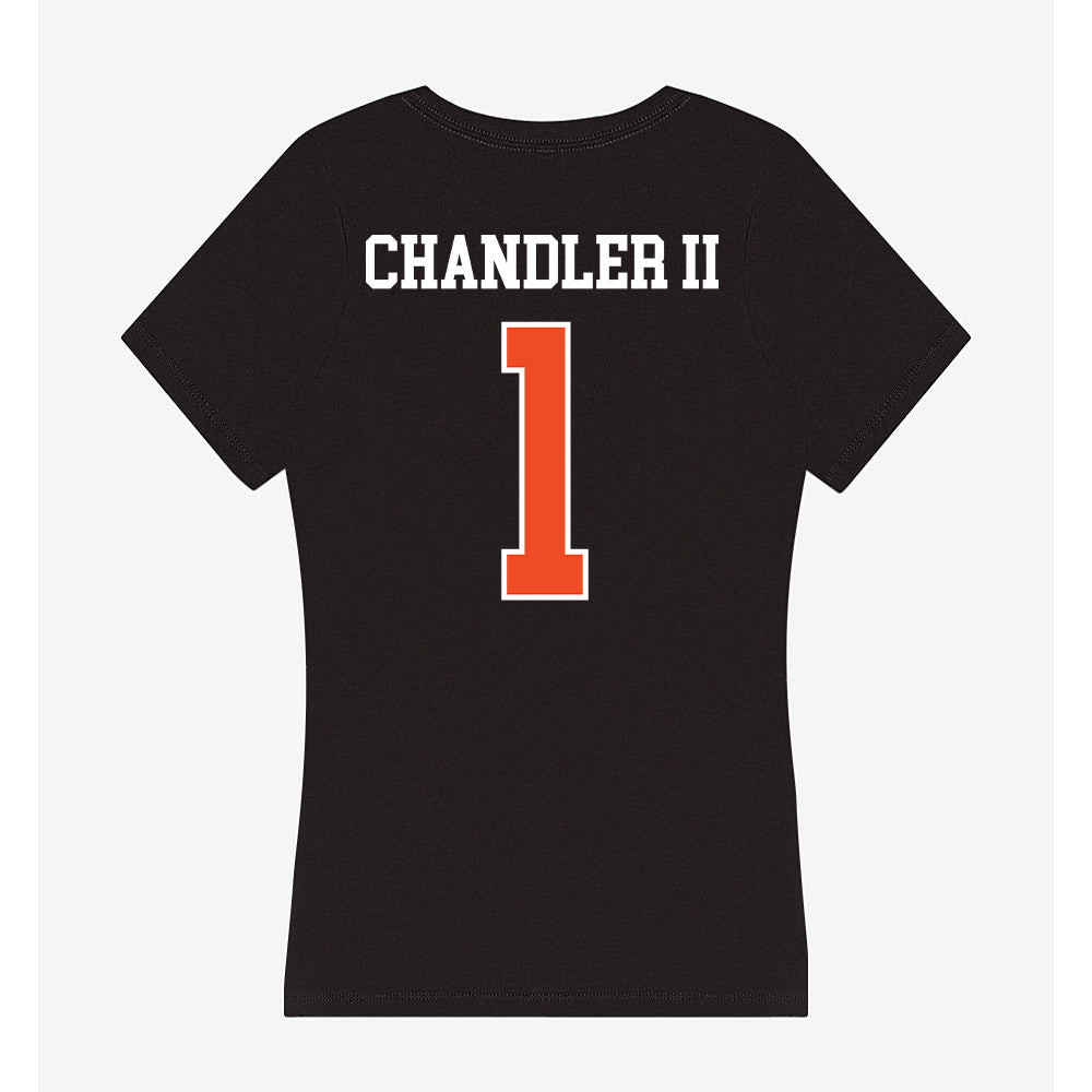 Campbell - NCAA Football : Michael Chandler II - Women's V-Neck T-Shirt-1