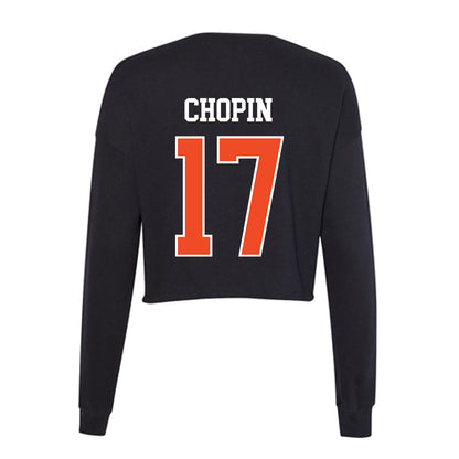 Campbell - NCAA Men's Soccer : Jorhan Chopin - Women's Cropped Crew Fleece-1