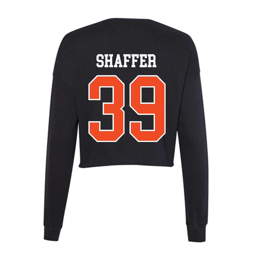 Campbell - NCAA Baseball : Braxton Shaffer - Women's Cropped Crew Fleece-1