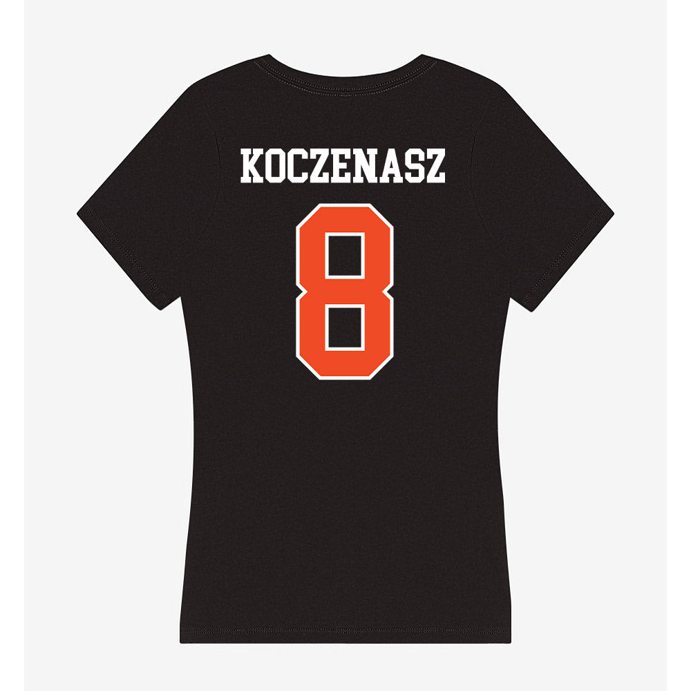 Campbell - NCAA Women's Soccer : Lauren Koczenasz - Women's V-Neck T-Shirt-1