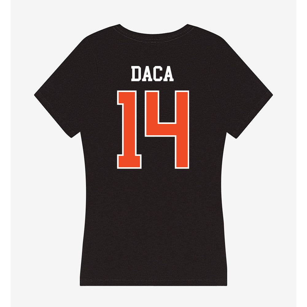 Campbell - NCAA Women's Volleyball : Maja Daca - Women's V-Neck T-Shirt-1