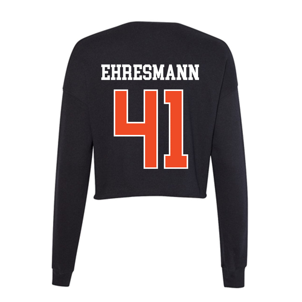 Campbell - NCAA Women's Soccer : Emily Ehresmann - Women's Cropped Crew Fleece-1