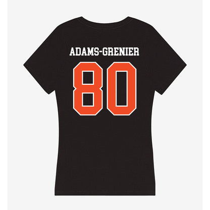 Campbell - NCAA Football : Dawson Adams-Grenier - Women's V-Neck T-Shirt-1