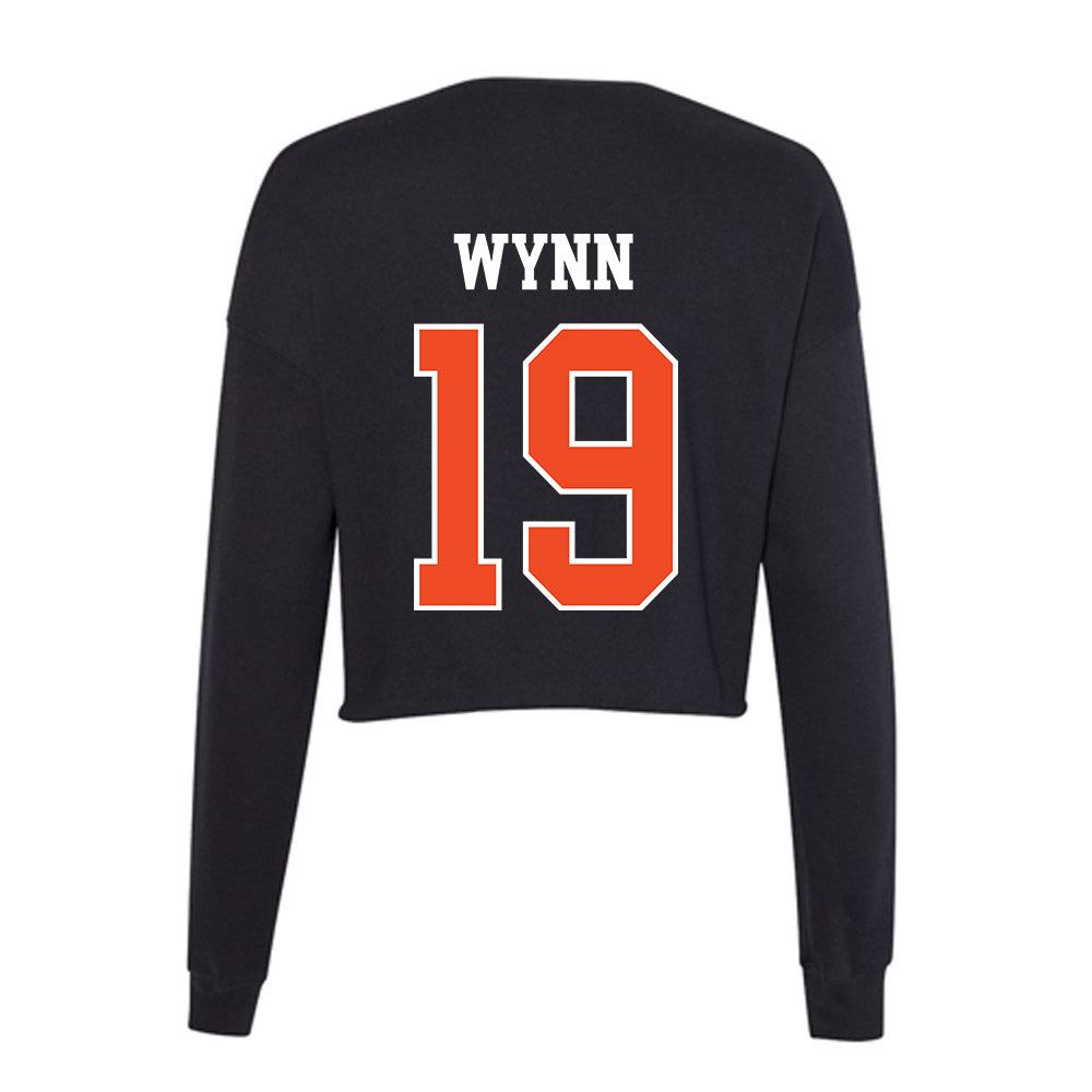 Campbell - NCAA Football : Lucas Wynn - Women's Cropped Crew Fleece-1