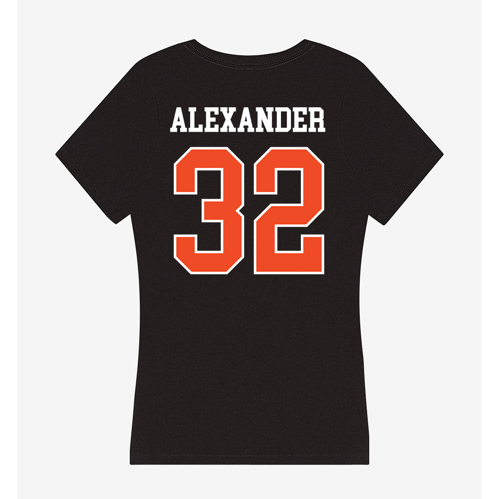 Campbell - NCAA Women's Basketball : Ciara Alexander - Women's V-Neck T-Shirt-1