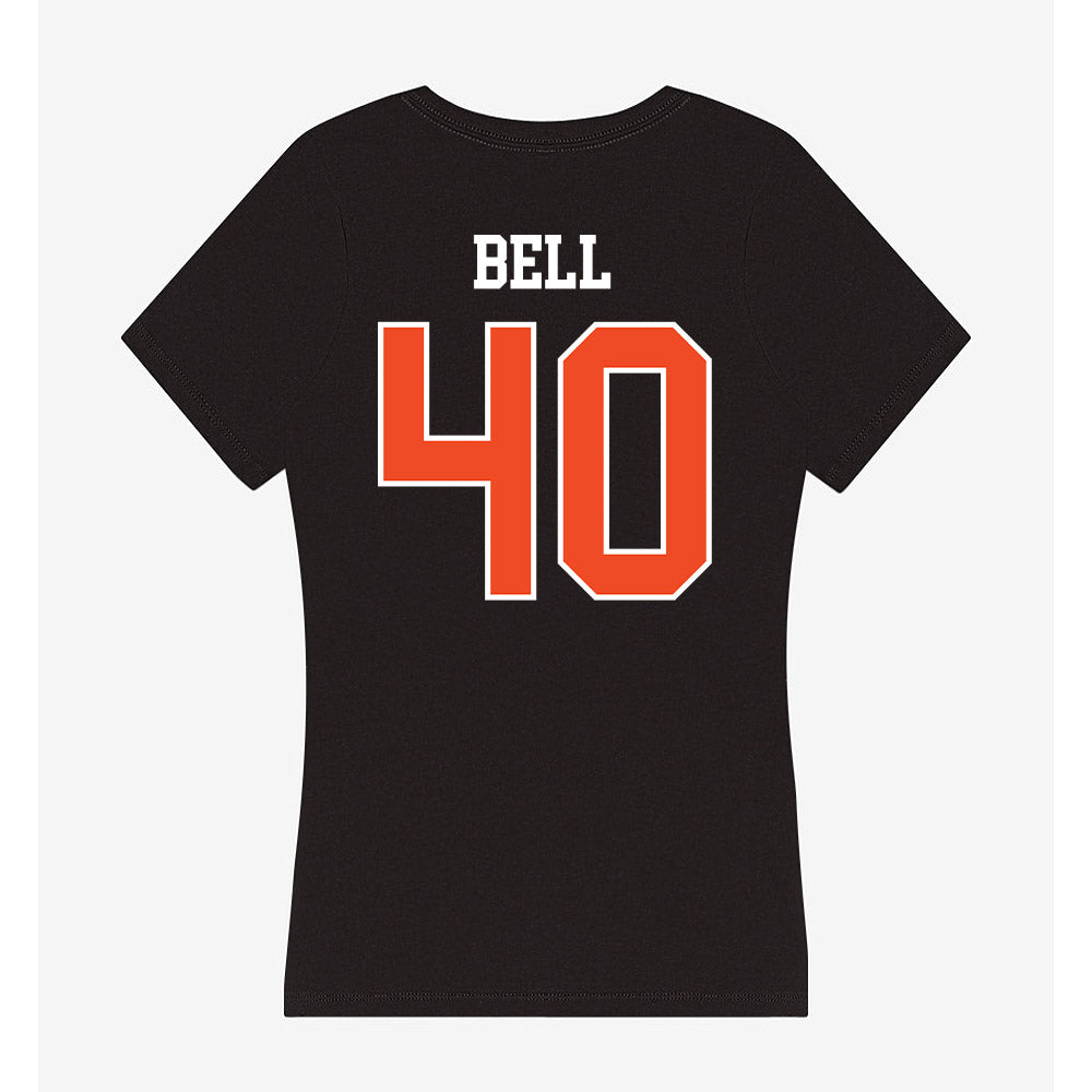 Campbell - NCAA Baseball : Jimmy Bell - Women's V-Neck T-Shirt-1