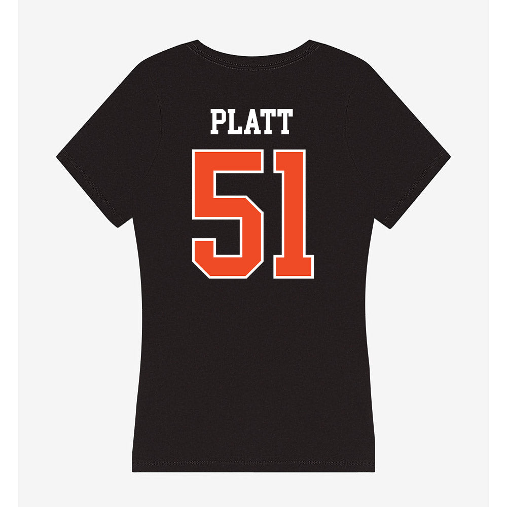 Campbell - NCAA Football : Julian Platt - Women's V-Neck T-Shirt-1
