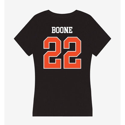 Campbell - NCAA Women's Basketball : Gianni Boone - Women's V-Neck T-Shirt-1