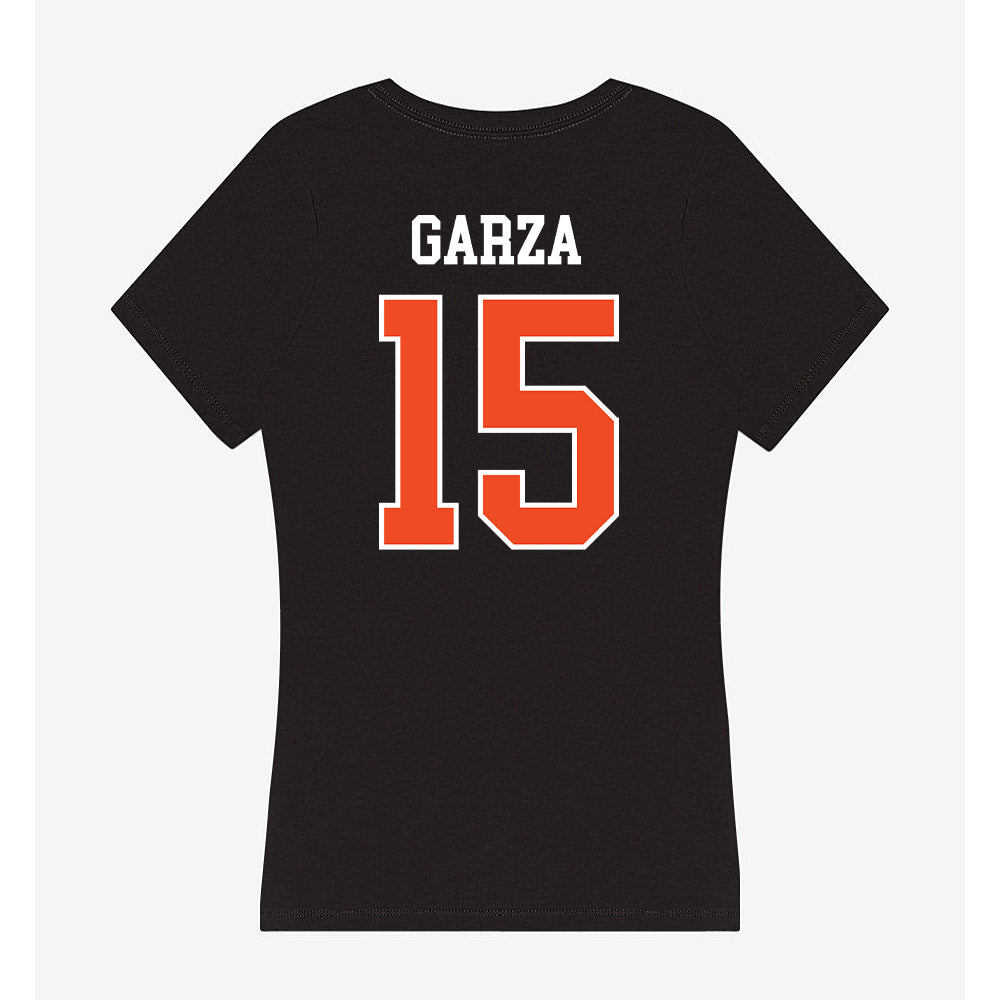 Campbell - NCAA Men's Soccer : Emilio Garza - Women's V-Neck T-Shirt-1