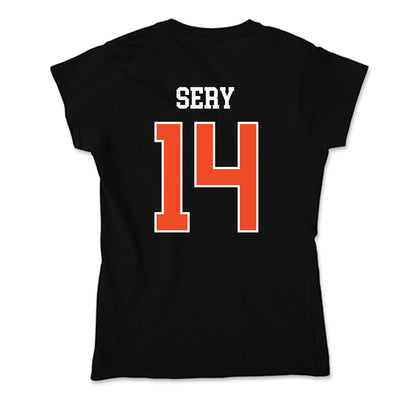 Campbell - NCAA Men's Soccer : Sam Sery - Soft Style Women’s T-Shirt-1