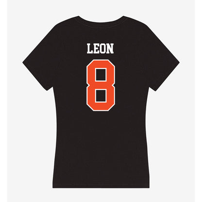 Campbell - NCAA Softball : Megan Leon - Women's V-Neck T-Shirt-1