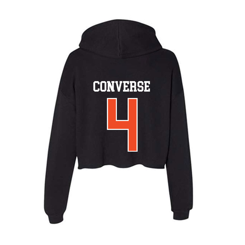 Campbell - NCAA Women's Volleyball : Madelyn Converse - Women's Crop Fleece Hoodie-1