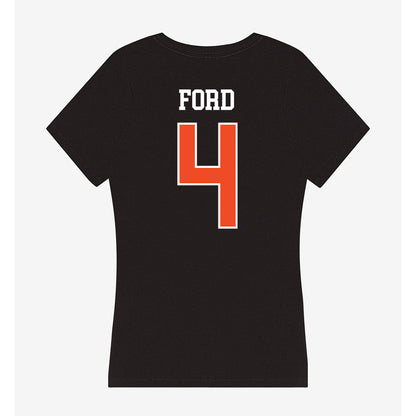 Campbell - NCAA Softball : Madison Ford - Women's V-Neck T-Shirt-1
