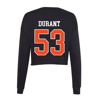 Campbell - NCAA Football : Kameron Durant - Women's Cropped Crew Fleece-1