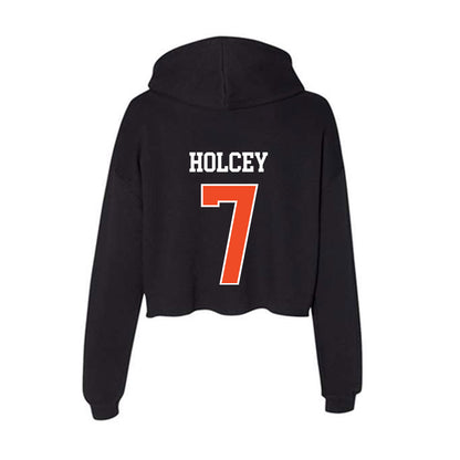 Campbell - NCAA Women's Soccer : Elise Holcey - Women's Crop Fleece Hoodie-1