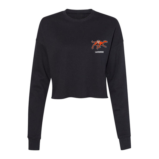 Campbell - NCAA Women's Lacrosse : Alana Lepore - Women's Cropped Crew Fleece-0