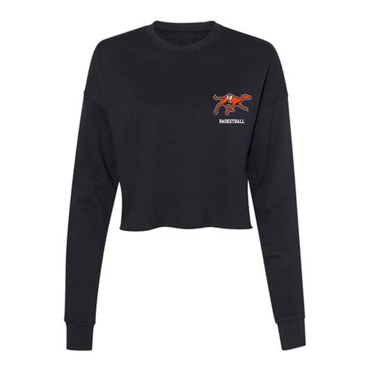 Campbell - NCAA Men's Basketball : Efe Gucoglu - Women's Cropped Crew Fleece-0