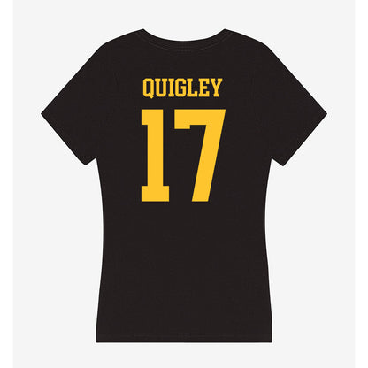 Wyoming - NCAA Women's Volleyball : Sara Quigley - Women's V-Neck T-Shirt-1