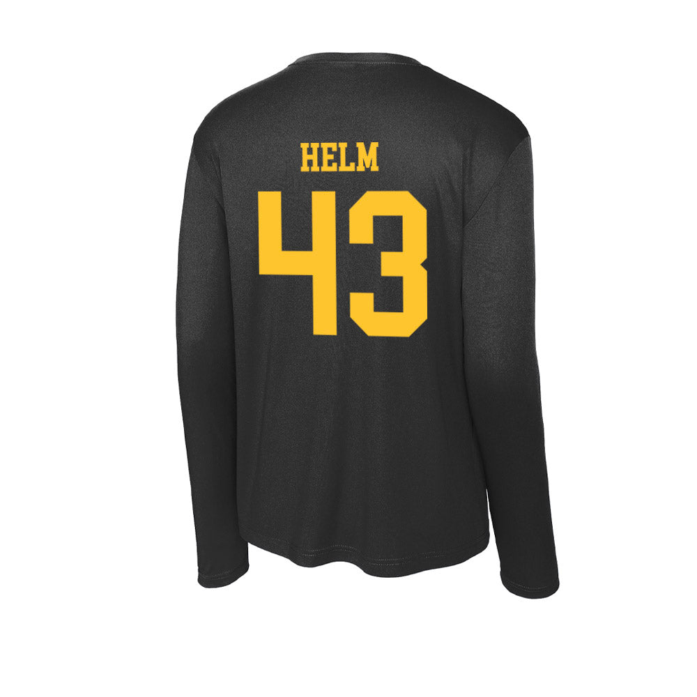 Wyoming - NCAA Football : Gavyn Helm - Activewear Long Sleeve T-Shirt-1