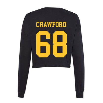 Wyoming - NCAA Football : Cody Crawford - Women's Cropped Crew Fleece-1