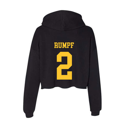 Wyoming - NCAA Women's Basketball : Jane Rumpf - Women's Crop Fleece Hoodie-1