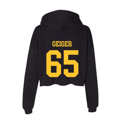 Wyoming - NCAA Football : Nathan Geiger - Women's Crop Fleece Hoodie-1