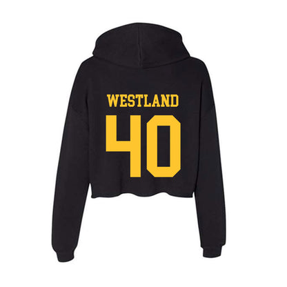 Wyoming - NCAA Football : Tyce Westland - Women's Crop Fleece Hoodie-1
