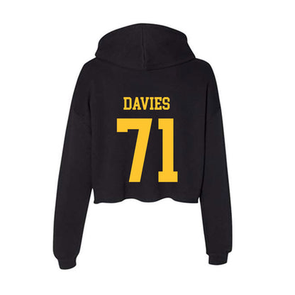 Wyoming - NCAA Football : Jake Davies - Women's Crop Fleece Hoodie-1